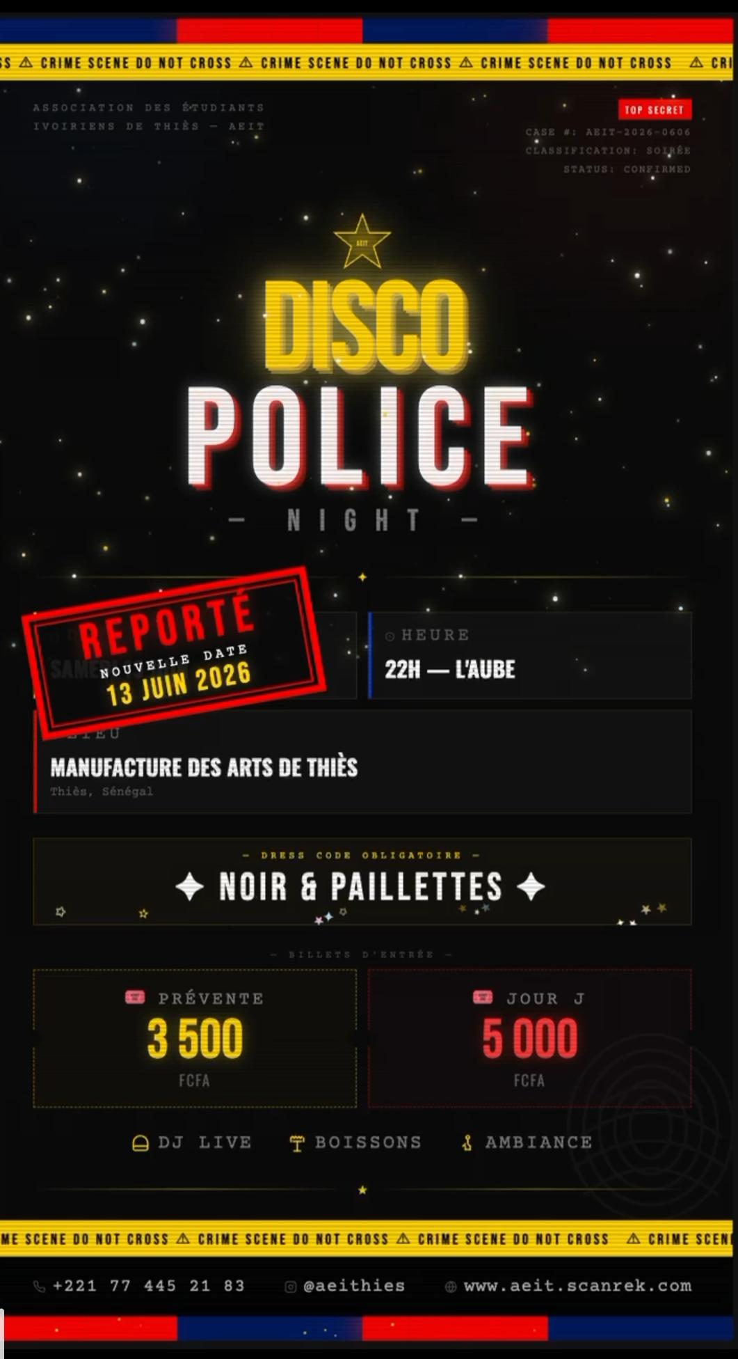 TICKET DISCO POLICE