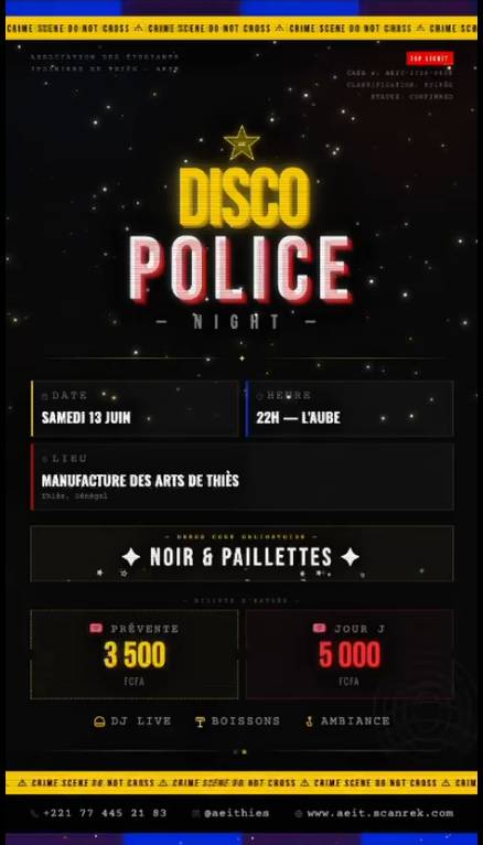 TICKET DISCO POLICE